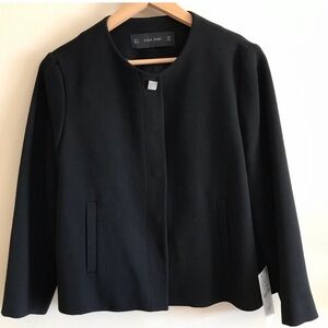 Zara black jacket size large.